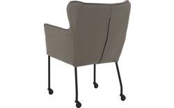Goossens excellent eetkamerstoel leogang grijs leer - 8222227-02 2